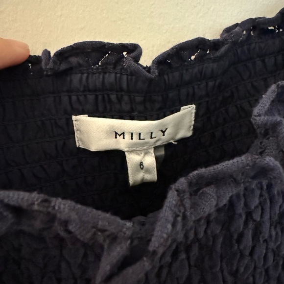 NWT Milly Blue Lace Skirt Size 6 - Picture 5 of 9